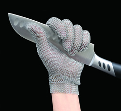 手指の保護、怪我防止に。ステンレス鋼メッシュ - 耐切創防護手袋（グローブ）・プロテクター